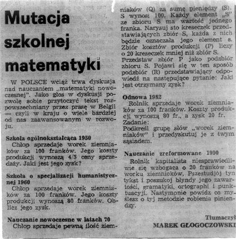 Obliczanie intuicje Co wyniosªa± ze szkoªy?