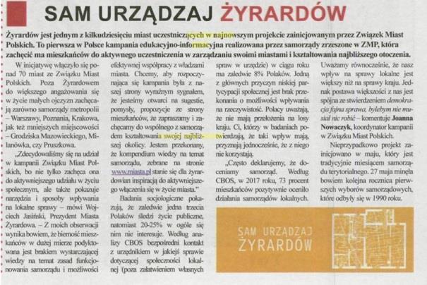 Aktywność i zaangażowanie miast: Miasta aktywnie zaangażowały się w przedsięwzięcie.