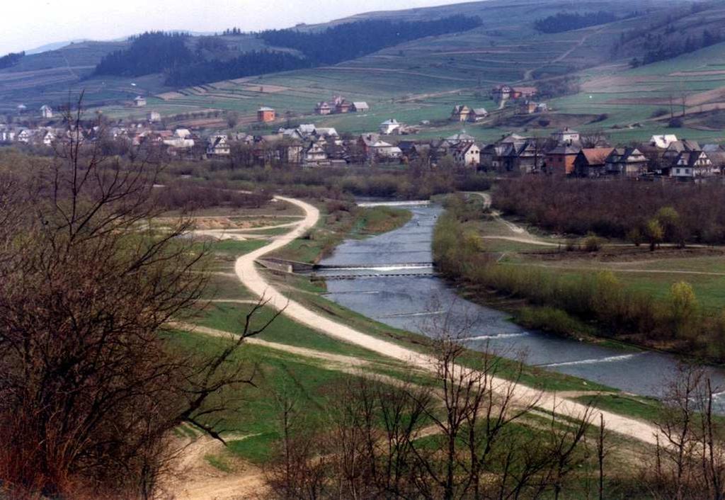 uregulowane, c koryto zabliźnione