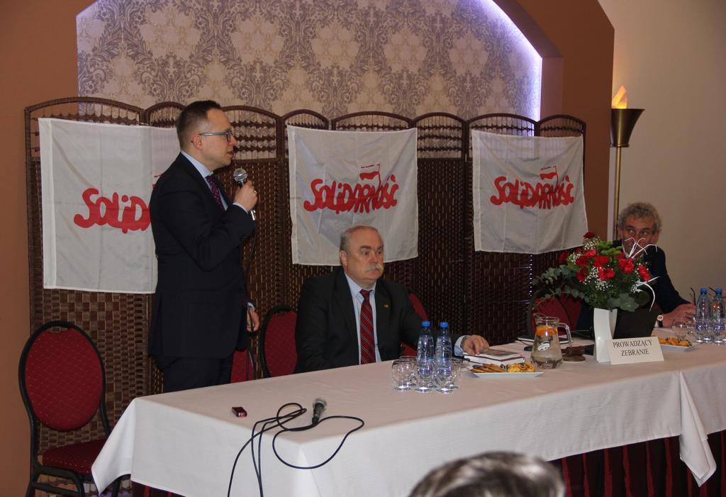 Gościem honorowym był Przewodniczący Komisji Krajowej NSZZ Solidarność Piotr Duda. W zebraniu wzięli udział m.in.