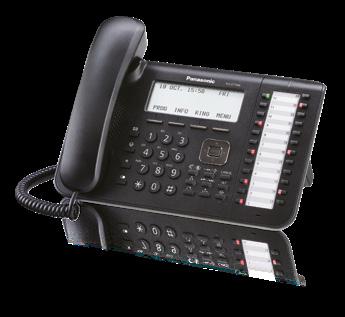 KX-DT546 Ekskluzywny cyfrowy telefon systemowy 6-wierszowy graficzny wyświetlacz LCD z podświetleniem 24 dowolnie programowalne klawisze funkcyjne Zgodność z