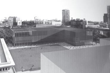 Nowe i zmodernizowane budynki muzealne biarsko opracowany projekt objął dużą część śródmieścia Warszawy, lokalizując muzeum na całym obszarze wokół Pałacu Kultury.