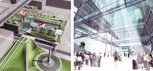 Nowe i zmodernizowane budynki muzealne Połączenie muzeum z parkiem i ogrody na dachu Ogród na dachu połączony z zewnętrzną ekspozycją i powiązanie muzeum z ekspozycją w Parku Północnym były