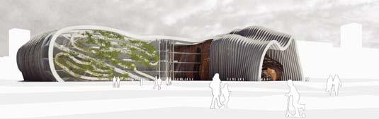 Nowe i zmodernizowane budynki muzealne 2. Widok Muzeum Sztuki Nowoczesnej z Placu Miejskiego przed Pałacem Kultury i Nauki 2.