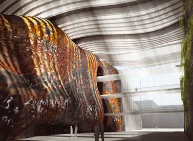 Nowe i zmodernizowane budynki muzealne 3. Widok głównego hallu Muzeum Sztuki Nowoczesnej 3.