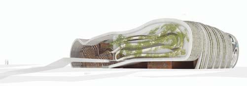 Western elevation of the Modern Art Museum 10.