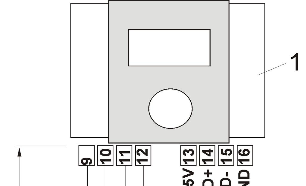 13.17 13.18 Podłączenie panelu pokojowego Istnieje możliwość podłączenia panelu pokojowego ecoster200.