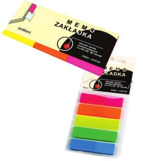 zak³adki indeksuj¹ce Rozmiar 54K041M ó³ty 45 x 25 mm 50 kartek 54K041D zielony 45 x 25 mm 50 kartek 54K041L pomarañczowy