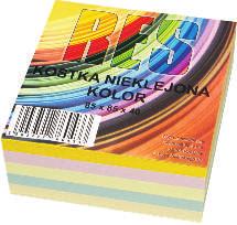 karteczki do robienia notatek - jednokolorowe - kostka klejona Kostka jednokolorowa