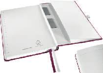 Notatnik w twardej oprawie Leitz Style   FSC Kolor 10K413G bia³y A5, w kratkê 59,93 73,71 10K413B ciemnoczerwony A5, w kratkê 59,93 73,71 10K413O