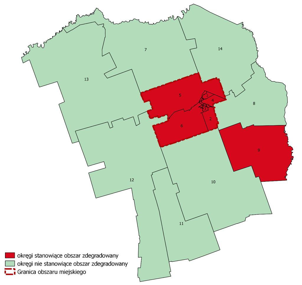 Sienkiewicza, Skłodowskiej, Solidarności, Sosnowa, Świerkowa, Wierzbowa, Wojska Polskiego (5 problemowych zjawisk w sferze społecznej); Okręg 6: Dąbrowa Białostocka: ul.