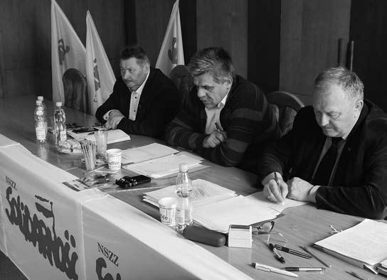 przewodniczącego RSK, Jerzego Sośnierza, przewodniczącego ZOZ NSZZ S, w Południowym Zakładzie Spółki PKP CAR