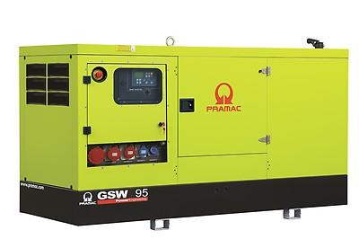 GSW95P Główne parametry Częstotliwość Hz 50 Napięcie V 400 Współczynnik mocy cos ϕ 0.8 Faza i połączenie 3 Współczynnik mocy Moc maksymalna LTP kva 92.41 Moc maksymalna LTP kw 73.