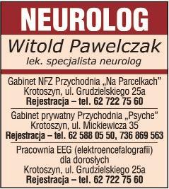 10 Zdrowie APTEKI KROTOSZYN Dy ur pe³ni: Apteka Nowa, ul. Mickiewicza 35 (62 588 04 33) 4 paÿdziernika; Apteka Rodzinna, ul. Tartaczna 7 (62 722 65 58) do 11 paÿdziernika.