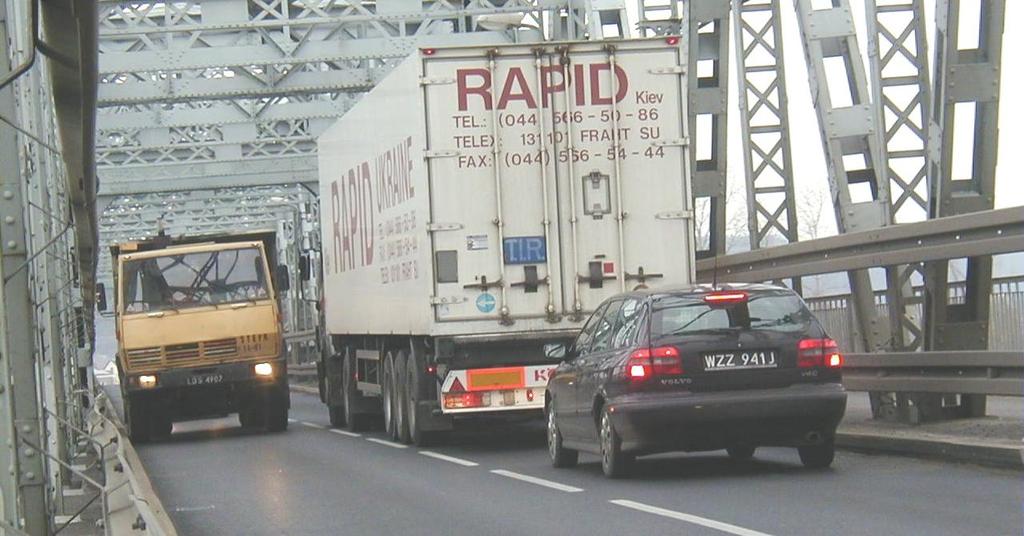 Wąskie gardło dla transportu Nienormatywna