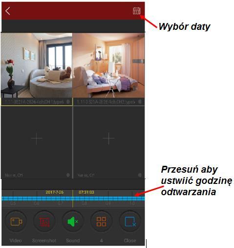 PRZEGLĄDANIE NARAŃ ZAPISANYCH NA KARCIE PAMIĘCI Aby przejrzeć nagrania należy z MENU[ ] wybrać[