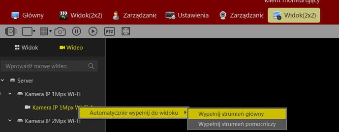 5) Kiedy kamery zostały dodane należy przejść do