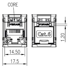 6 y Mechaniczne: Gniazdo: ekranowane RJ45 kat.