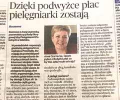 OIPiP w Gdańsku zgłosiła naszą Koleżankę, Panią Barbarę Józefiak-Kowalską, przygotowania do realizacji Programu promującego zawody Pielęgniarki i Położnej, którego Koordynatorem będzie