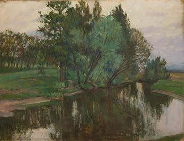 41 STEFAN DOMARADZKI (1897-1983) Pejzaż z Młodzianowa, 1924 r.