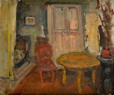 63 ZYGMUNT SCHRETER (1886-1977) We wnętrzu, 1935 r.