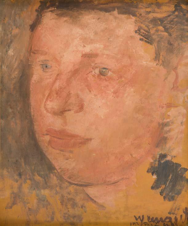 114 JOACHIM WEINGART (1895-1942) Portret, 1930 r. olej/tektura, 61 x 51 cm sygnowany, da