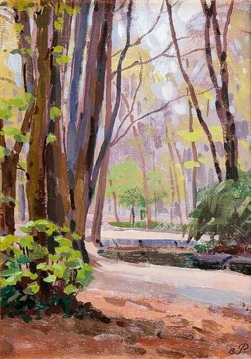 Poustochkine' opisany z tyłu: 'Bois de Boulogne' cena wywoławcza: 2 000 zł estymacja: 2 600-3 500 116