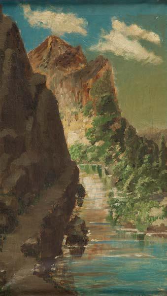 117 JÓZEF JAROSZ (1890-1966) Pejzaż z Zalesia, 1935 r. olej/płótno, 99 x 110 cm sygnowany l.d.: 'J.