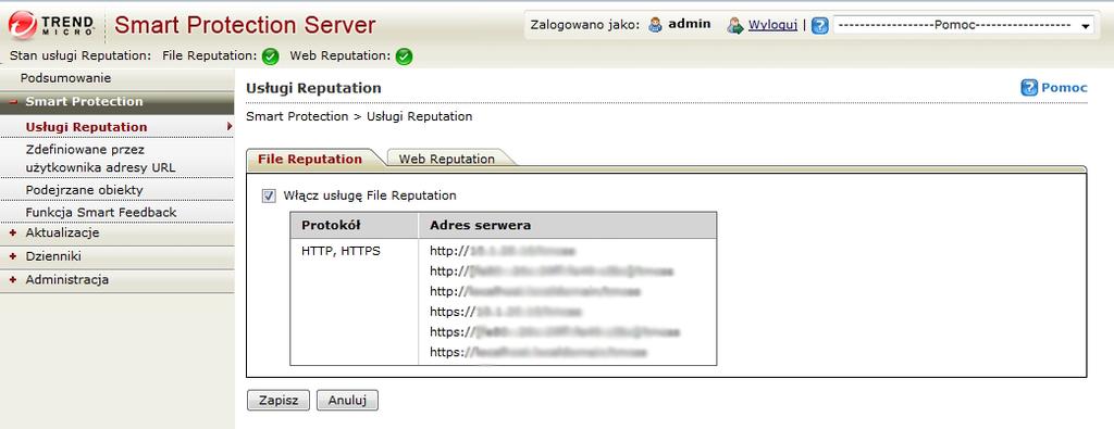 Podręcznik administratora programu Trend Micro Smart Protection Server 3.