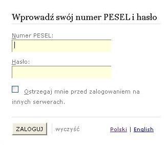 i hasło (takie jak do uniwersyteckiej poczty