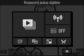 Menu & (funkcja) Aby wyświetlić menu funkcji i dostosować ustawienia aparatu lub uzyskać dostęp do opcji odtwarzania, naciśnij & (funkcja) na wybieraku wielofunkcyjnym.