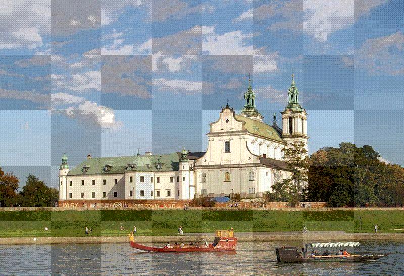 Wisła, rzeka do takiej wzrosła wysokości, że całą przestrzeń między Górą Lasotą a kościołem Św.