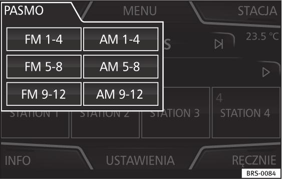 Radio 14 Jeżeli sygnał aktualnie wybranej stacji DAB zostanie utracony (np.
