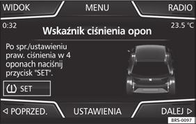 Pokazuje pozycję aktualnej oceny. Paski obrazują przyśpieszenie. Pozycja pojazdu przedstawia przyśpieszenie. Jeżeli prędkość jest stała, pojazd pozostaje w obszarze środkowym.