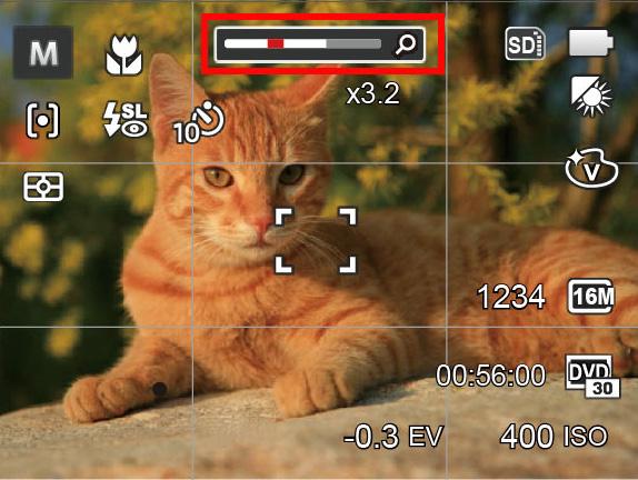 Podstawowe Operacje Używanie funkcji zoom Twój aparat jest wyposażony w dwa rodzaje zoomu: zoom optyczny i zoom cyfrowy.