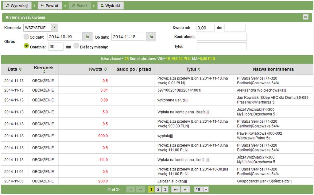 Rys. 3.34: Historia konta kredytowego. 3.7.