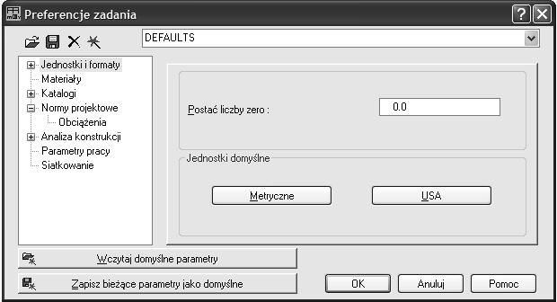 Ostatnią zakładką w module Preferencje jest opcja Zaawansowane, która umożliwia ustawienie parametrów dotyczących przygotowania rezultatów oraz przetwarzania danych. 3.2.