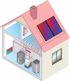 Schemat instalacji systemu ROTEX Solaris przeznaczony