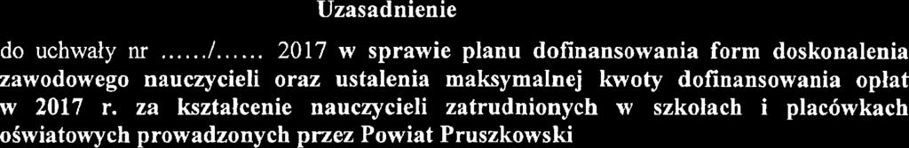 za kształcenie nauczycieli zatrudnionych w szkołach i placówkach oświatowych prowadzonych przez