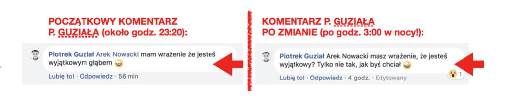 Wszystkim (a jest ich naprawdę większość - wystarczy poczytać komentarze pod postami) były burmistrz zarzuca brak myślenia, braki w edukacji, to że do niczego w życiu nie doszli, niczego nie