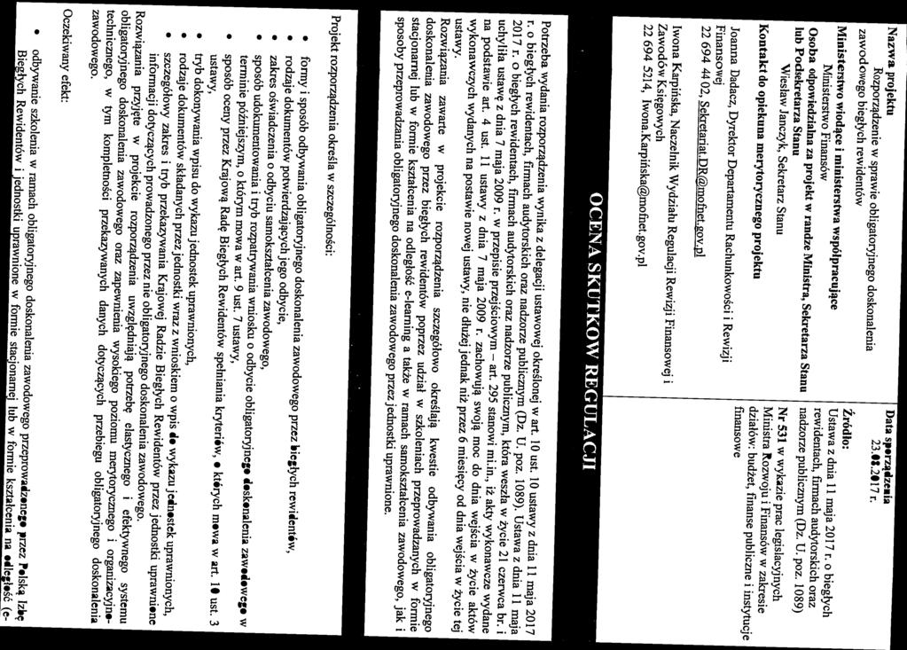 finanse publiczne i instytucje Mirustra Rozwoju t Finansow w zakresie W testaw Janczyk. Sekretarz Stanu.