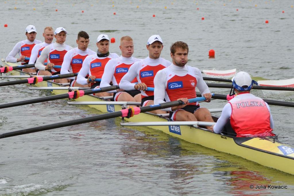 trzecich Francuzów i wygrana 3.07sek. z piątymi Czechami pozwalała mieć nadzieję na włączenie się do walki o brązowy medal. Jednak rzeczywistość w finale okazała się dla naszej osady brutalna.