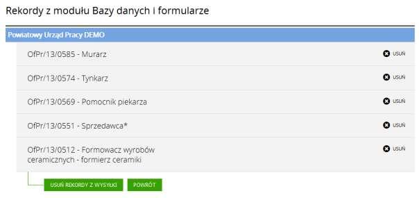 ZAŁĄCZNIKI- lista załączników, w nawiasie podana jest liczba dodanych załączników EDYTUJ - edycja newslettera KASUJ - kasowanie newslettera WYŚLIJ - przechodzimy do formularza ustawień wysyłki