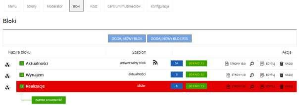 Data Publikacji (najnowsze na dole) Data publikacji (najnowsze na górze) sortowanie typowe dla aktualności Kolejność - sortowanie wg kolejności dodawania Losowo- strony/linki wyświetlane w sposób