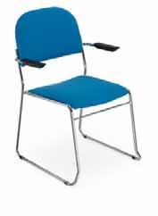 Wersja CLICK łączenie krzeseł w rzędy za pomocą metalowych uchwytów lub za pomocą