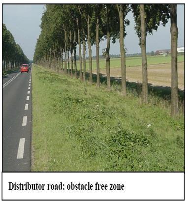 Odległość do przeszkód bocznych Wytyczne holenderskie Drogi tranzytowe 120 km/h