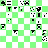 Gf1/-b5, We6#; 22 ub. 1.Ke1, Ga5 2.Wf2, Wc1# etc; 23b ub. 1.We4, Gb2 2.Gf4, Gg4#; 40a ub. 1.Sd1, Se4+ 2.Ke1, Wh1# etc; 41a 1.Hg3, Sc4+ 2.Kf4, Se6# etc; 43a ub. 1.Kd4, Ha5 2.Sd3, We4#; 44a ub. 1.Wf1, Ge3 2.