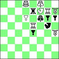 ..Wd6 przesłona białego hetmana, 1...Wc7 przesłona czarnego gońca z jednoczesnym zdjęciem kontroli wieŝy z pola d6 i wariaant techniczny 1...Sc7 zdjęcie kontroli skoczka d5 z pola f6.