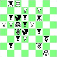 MATY POMOCNICZE * HELPMATES DWUCHODÓWKI * TWOMOVERS 1.W:d5, G:a6 2.Gd6, Gc8# 1.Sg7, Gd8+ 2.Wf6, W:f6# 1.G:c4, Ge7+ 2.K:d5, Wd6# 1.