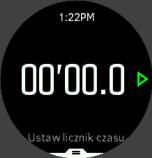 Na ekranie zegarka otwórz moduł uruchamiania i przewiń w górę, aż zobaczysz ikonę licznika czasu.